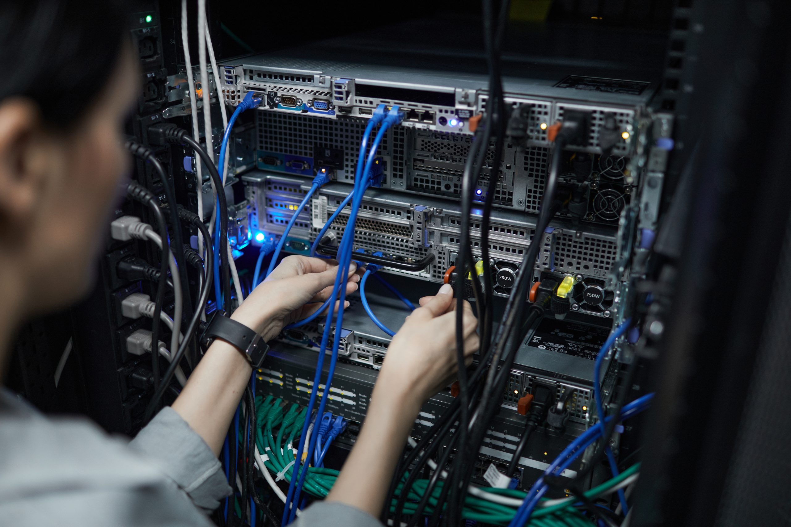 Female Network Engineer Close Up