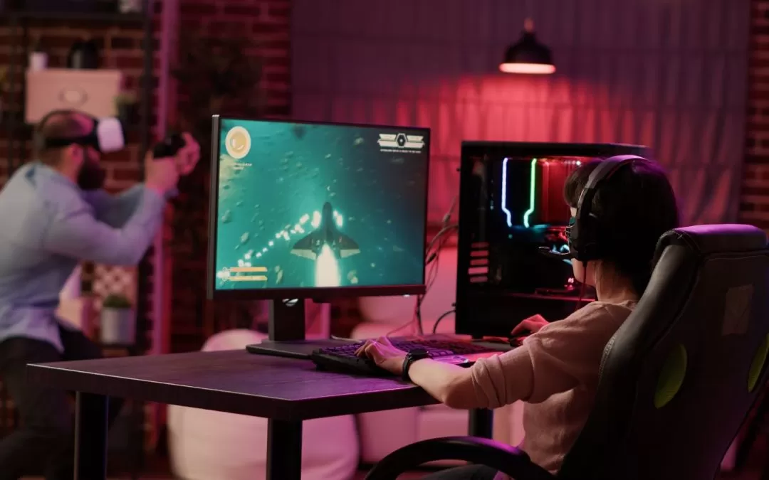 High-Speed Internet Options | gamer girl shocked after losing fast paced space game